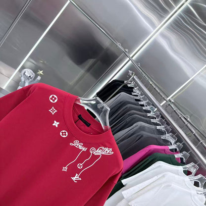 260323 New high-quality night-time illuminated fabric T-shirt