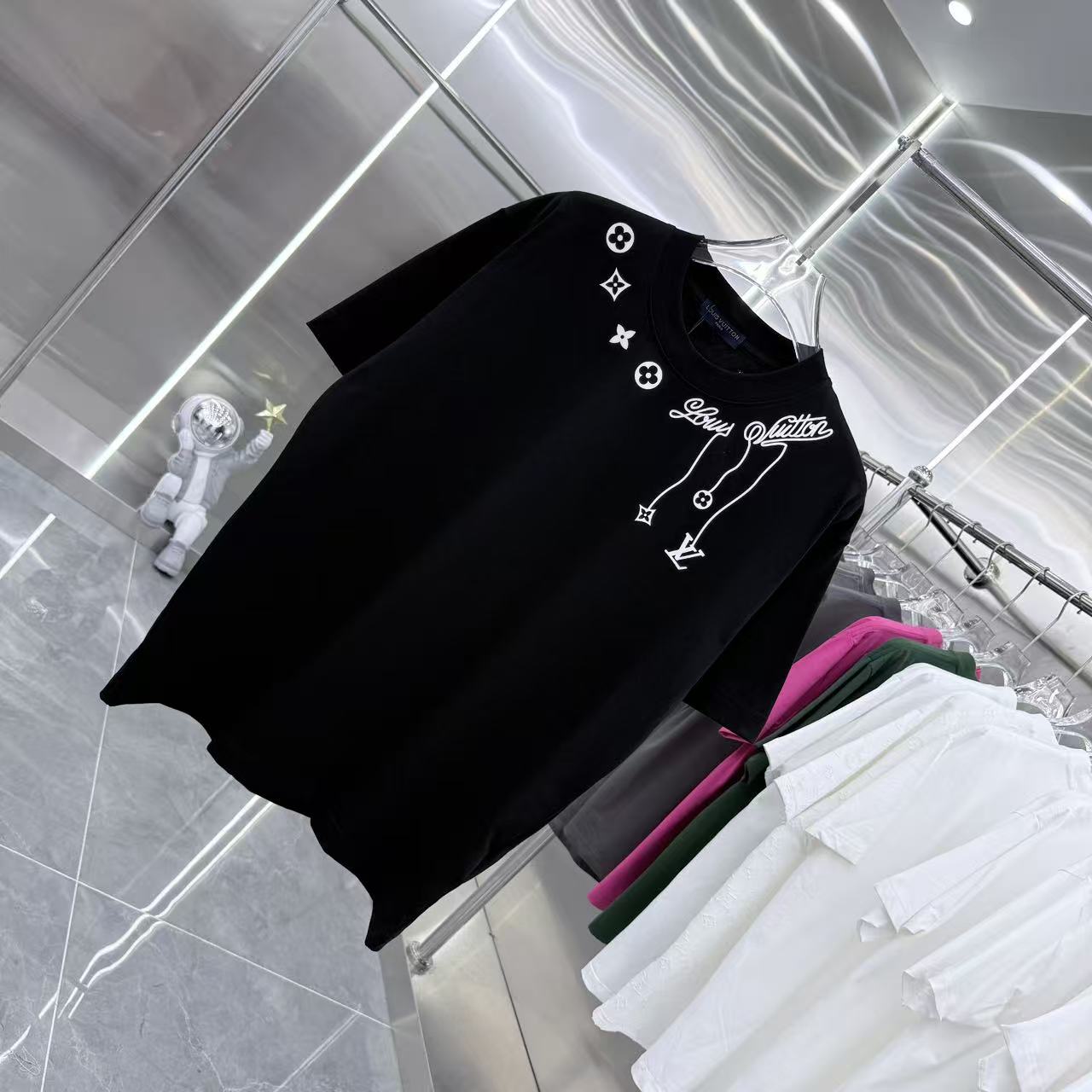 260323 New high-quality night-time illuminated fabric T-shirt