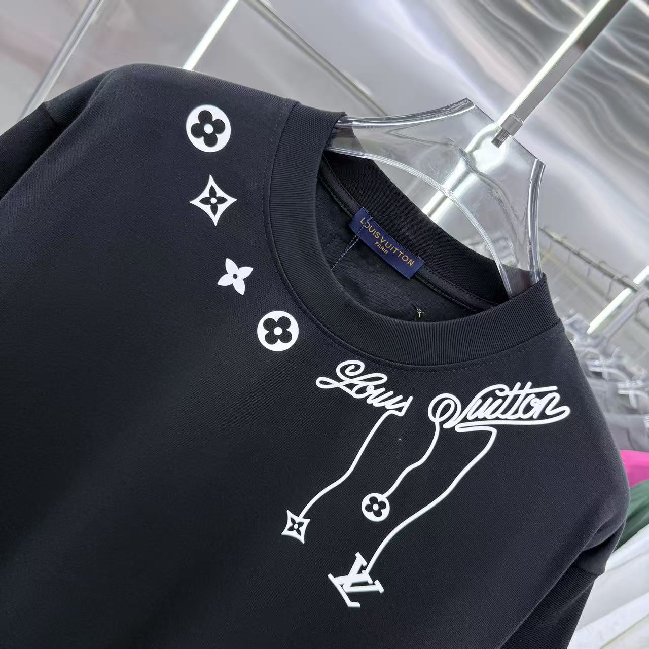 260323 New high-quality night-time illuminated fabric T-shirt