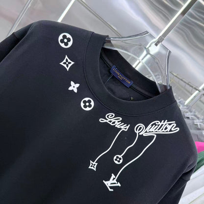 260323 New high-quality night-time illuminated fabric T-shirt