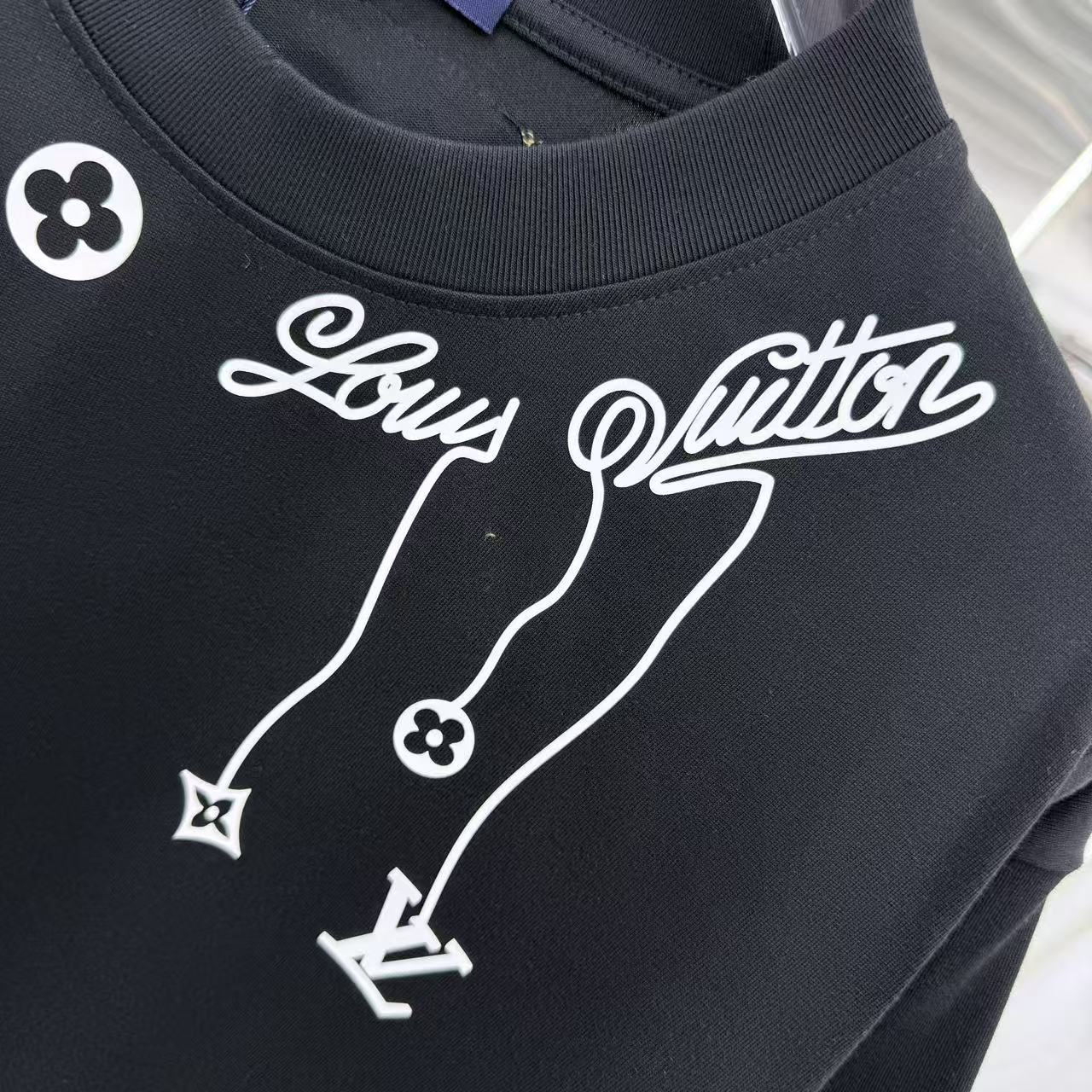 260323 New high-quality night-time illuminated fabric T-shirt