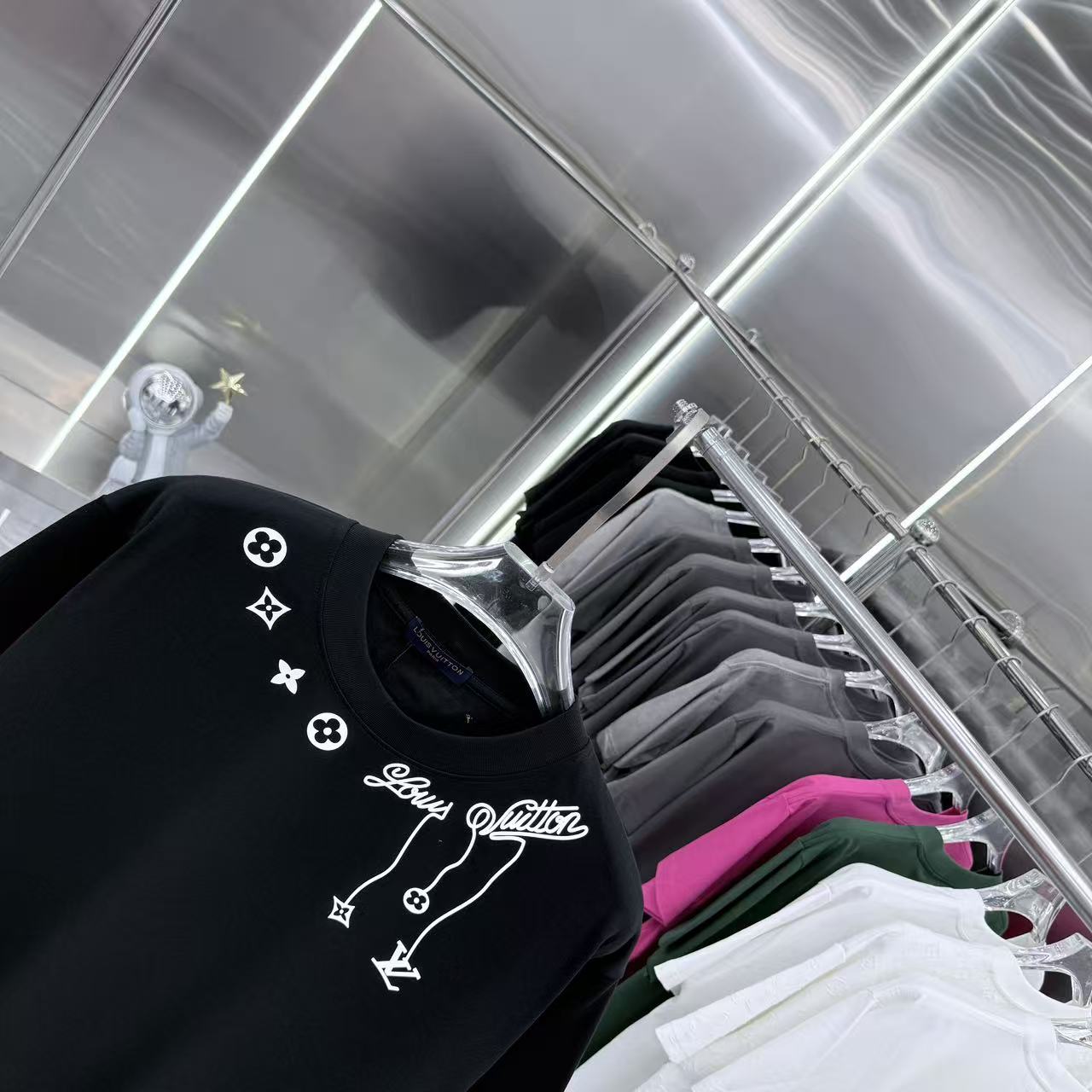 260323 New high-quality night-time illuminated fabric T-shirt
