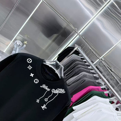 260323 New high-quality night-time illuminated fabric T-shirt