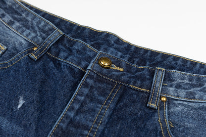 260323 New high-quality hand-painted denim trousers with exquisite craftsmanship