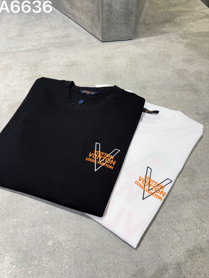 260323 New high-quality, finely embroidered T-shirt
