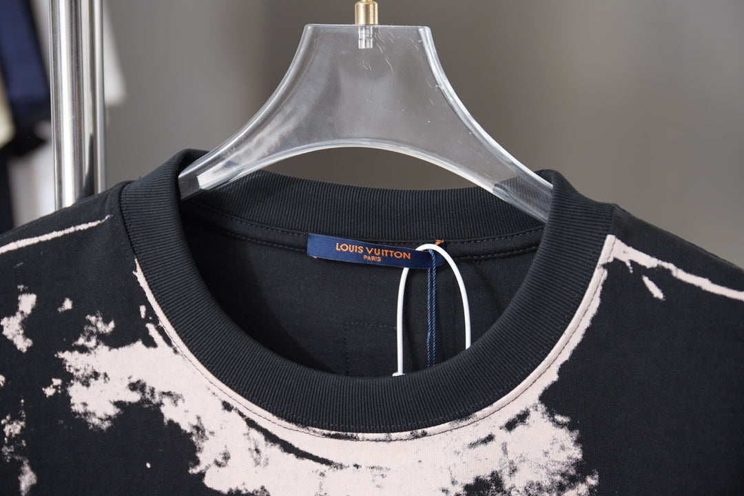 260323 New high-quality graffiti-overprinted print T-shirt