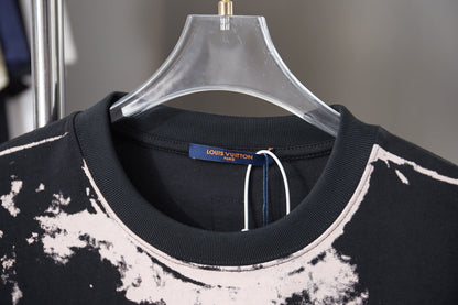 260323 New high-quality graffiti-overprinted print T-shirt