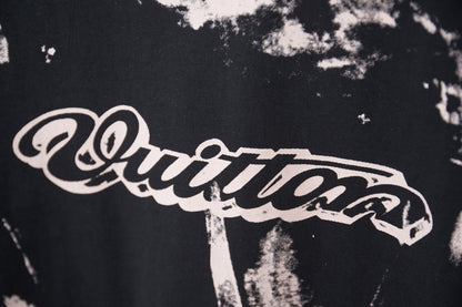 260323 New high-quality graffiti-overprinted print T-shirt