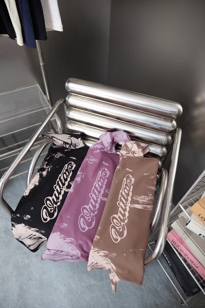 260323 New high-quality graffiti-overprinted print T-shirt