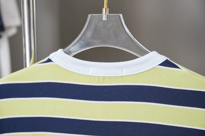 260323 New high-quality striped plain weave t-shirt