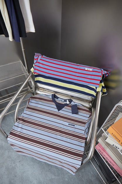 260323 New high-quality striped plain weave t-shirt