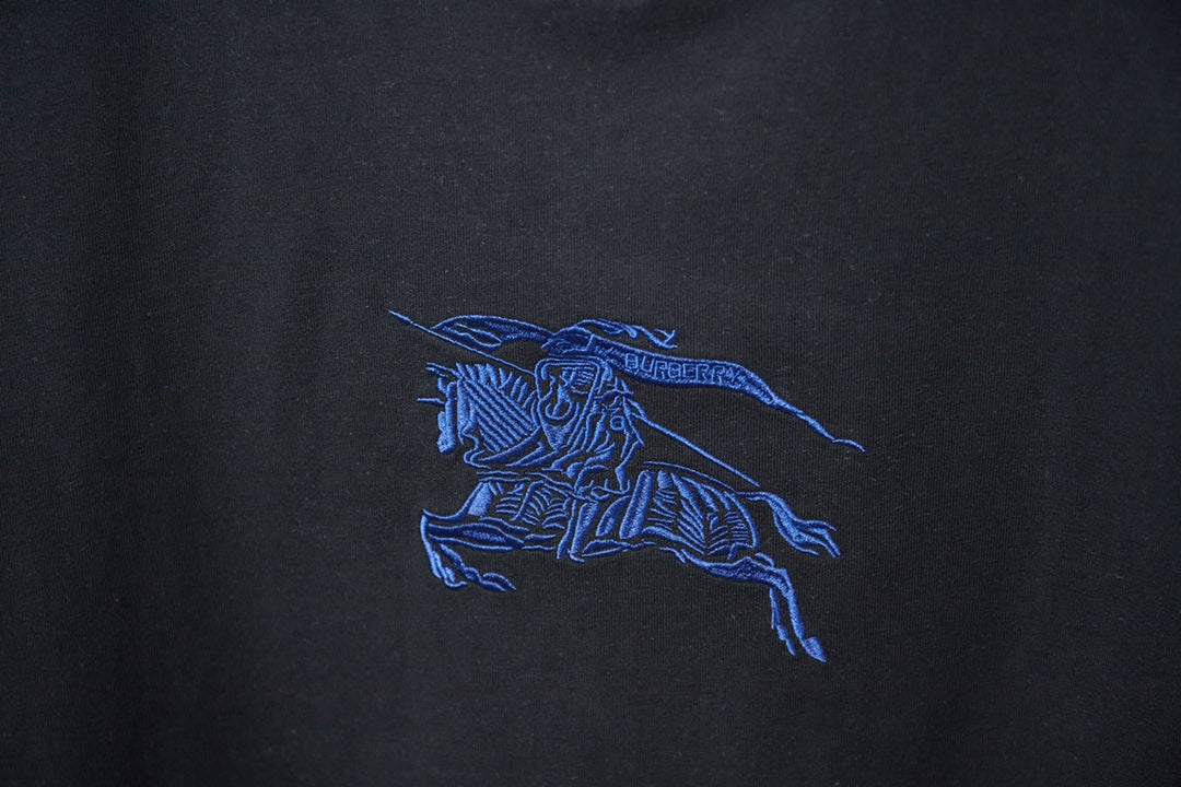 260323 New high-quality horse logo embroidered T-shirt