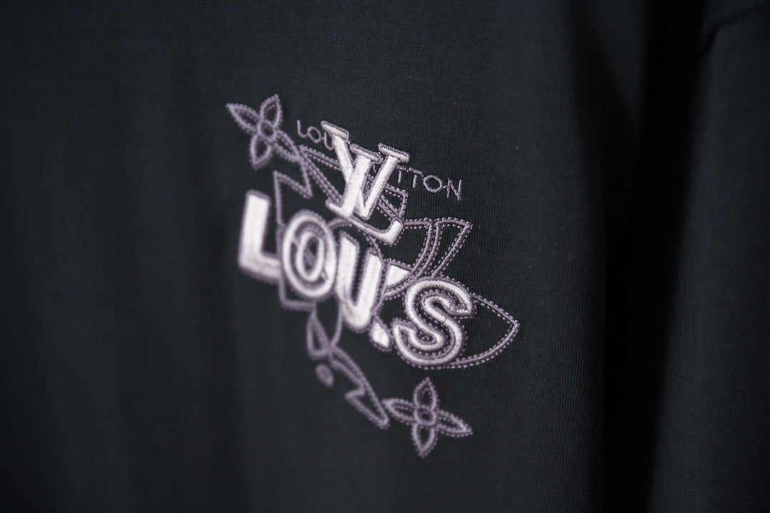 260323 New high-quality, feature-rich patchwork embroidered T-shirt