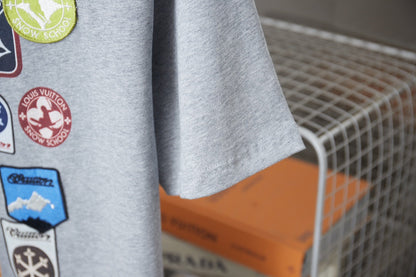 260323 New high-quality patch micro-logo T-shirt
