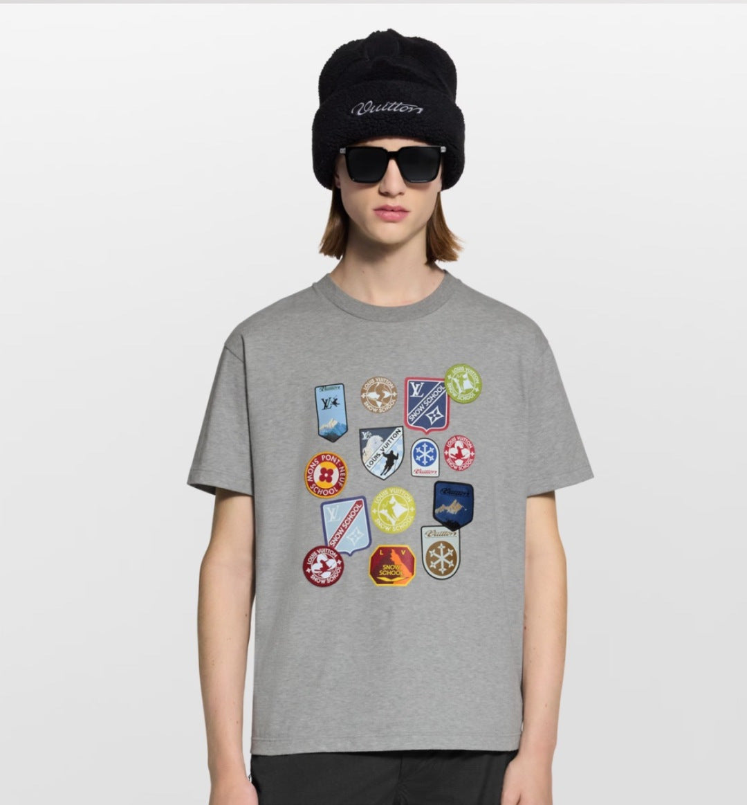 260323 New high-quality patch micro-logo T-shirt