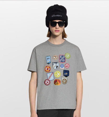 260323 New high-quality patch micro-logo T-shirt
