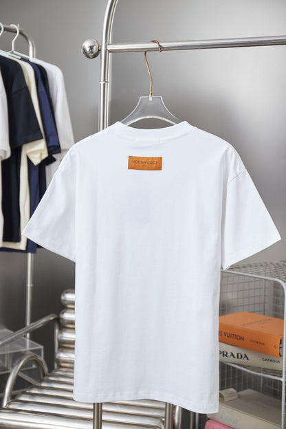 260323 New high-quality stitched hollow embroidery short-sleeved shirt