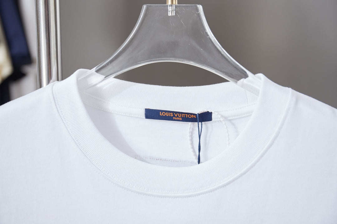 260323 New high-quality stitched hollow embroidery short-sleeved shirt