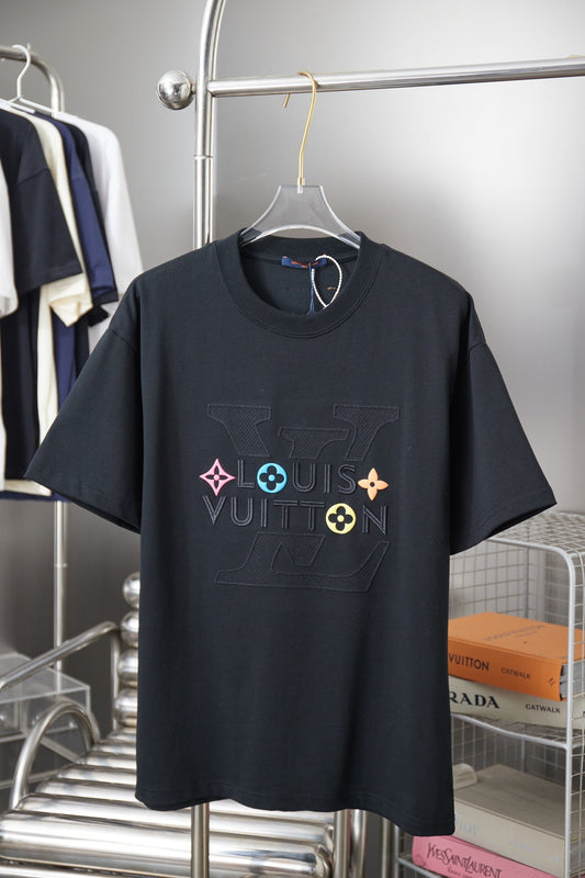 260323 New high-quality stitched hollow embroidery short-sleeved shirt