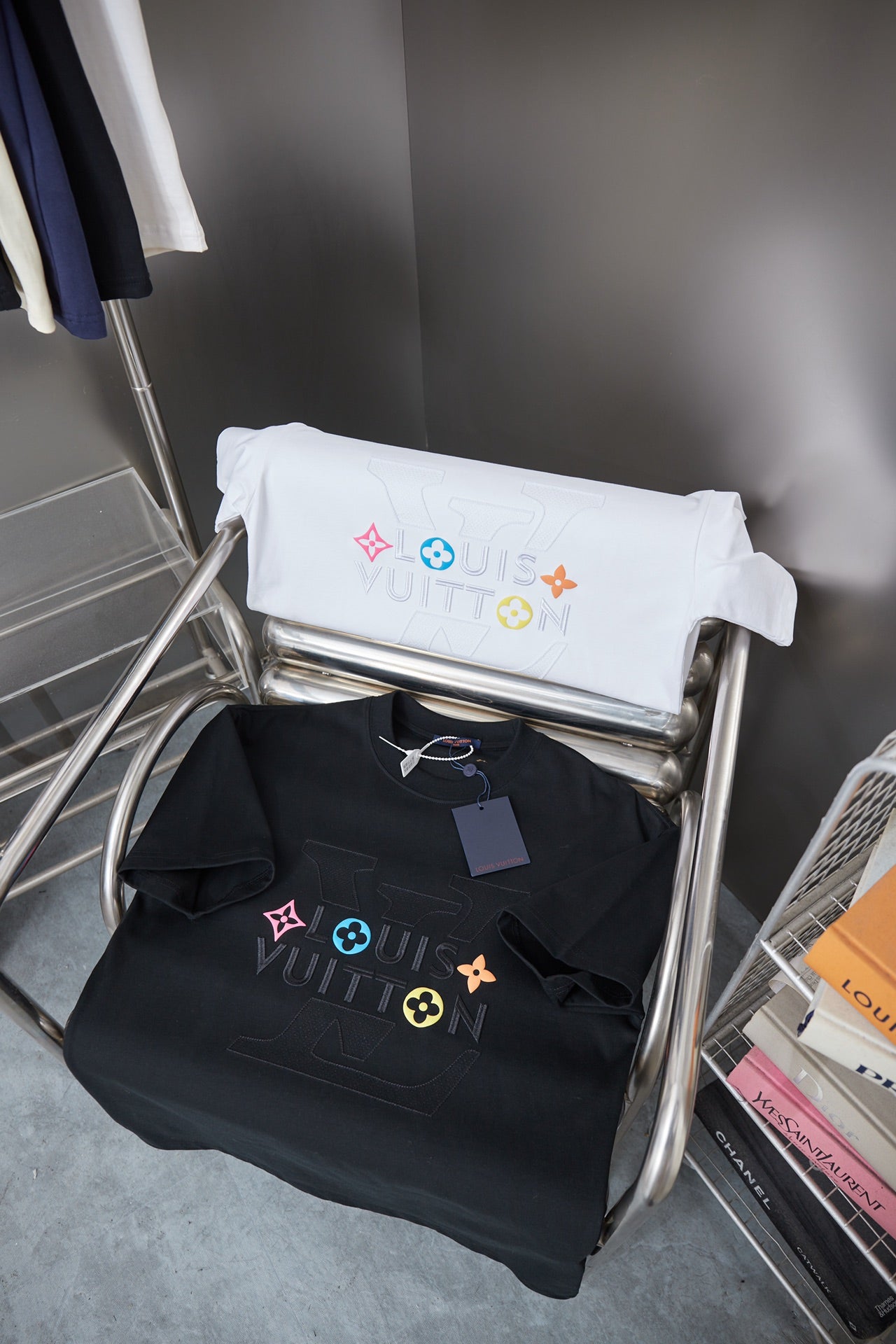 260323 New high-quality stitched hollow embroidery short-sleeved shirt