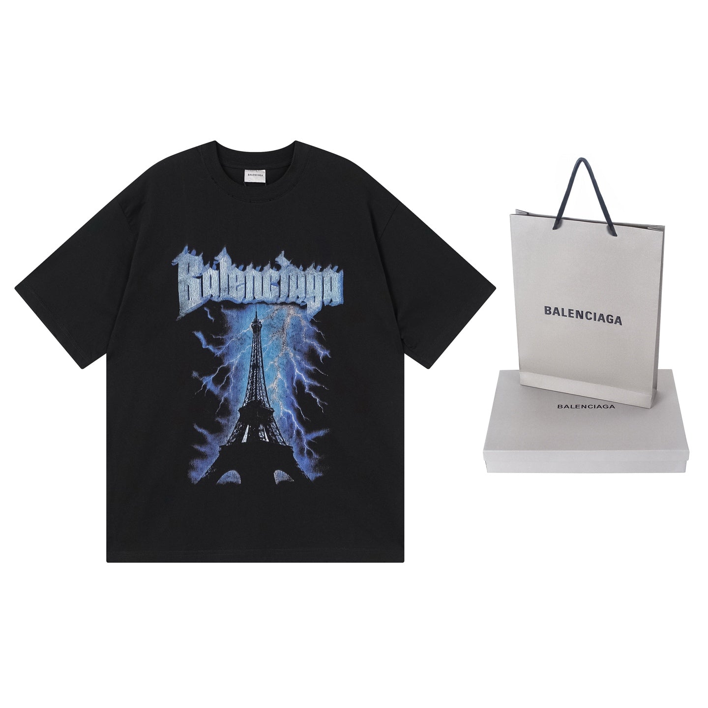 260323 New high-quality iron tower direct-printed T-shirt