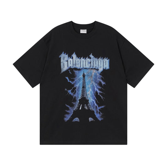 260323 New high-quality iron tower direct-printed T-shirt