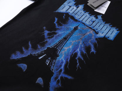 260323 New high-quality iron tower direct-printed T-shirt