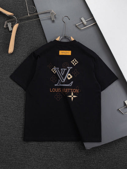 260415 New high-quality small logo embroidered simple T-shirt