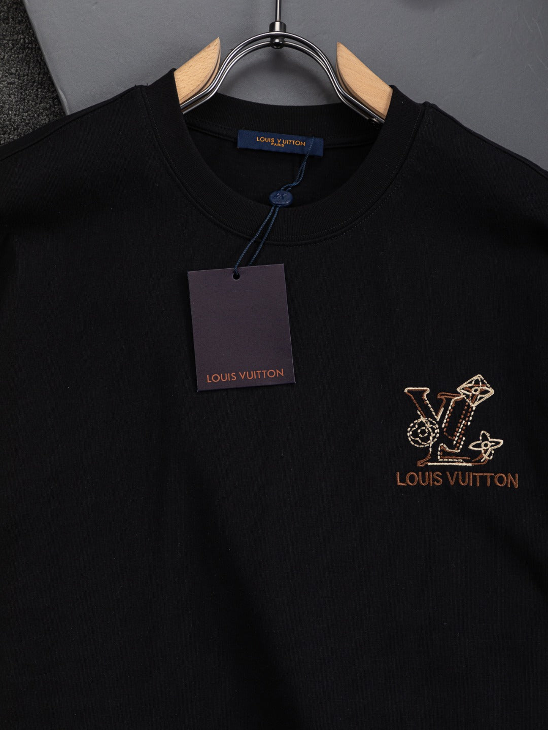 260415 New high-quality small logo embroidered simple T-shirt