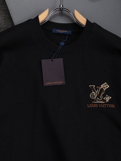 260415 New high-quality small logo embroidered simple T-shirt
