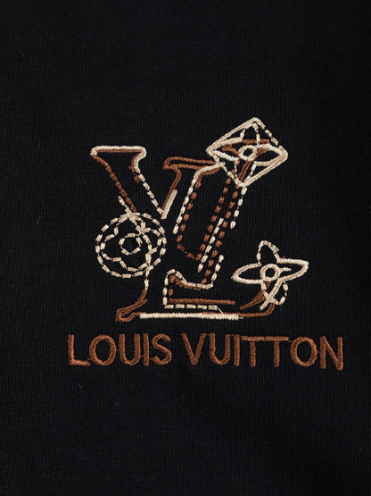 260415 New high-quality small logo embroidered simple T-shirt