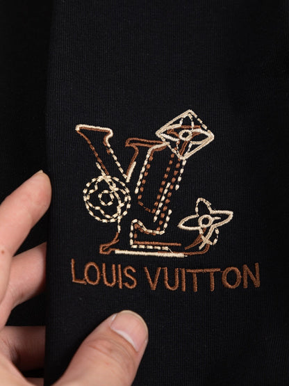 260415 New high-quality small logo embroidered simple T-shirt