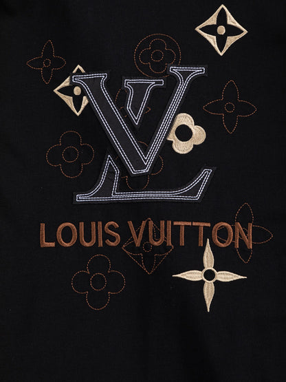 260415 New high-quality small logo embroidered simple T-shirt
