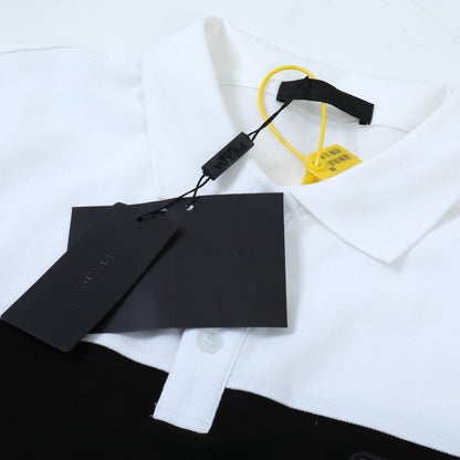 260415 New high-quality gradient collar polo shirt