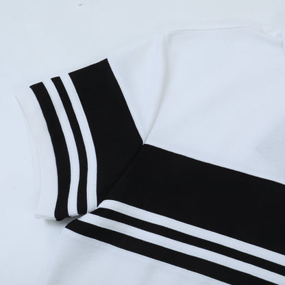260415 New high-quality gradient collar polo shirt
