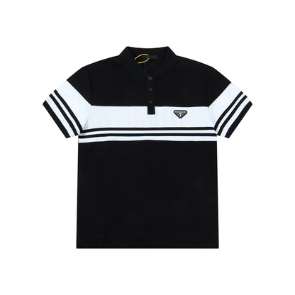 260415 New high-quality gradient collar polo shirt