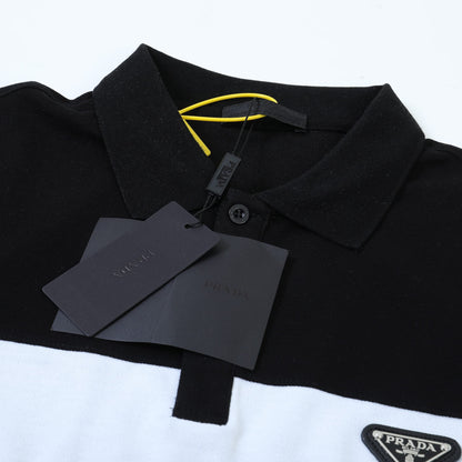 260415 New high-quality gradient collar polo shirt