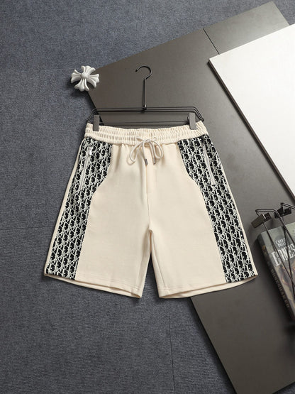 260415 New high-quality printed fabric short pants