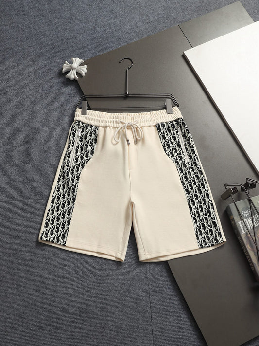 260415 New high-quality printed fabric short pants