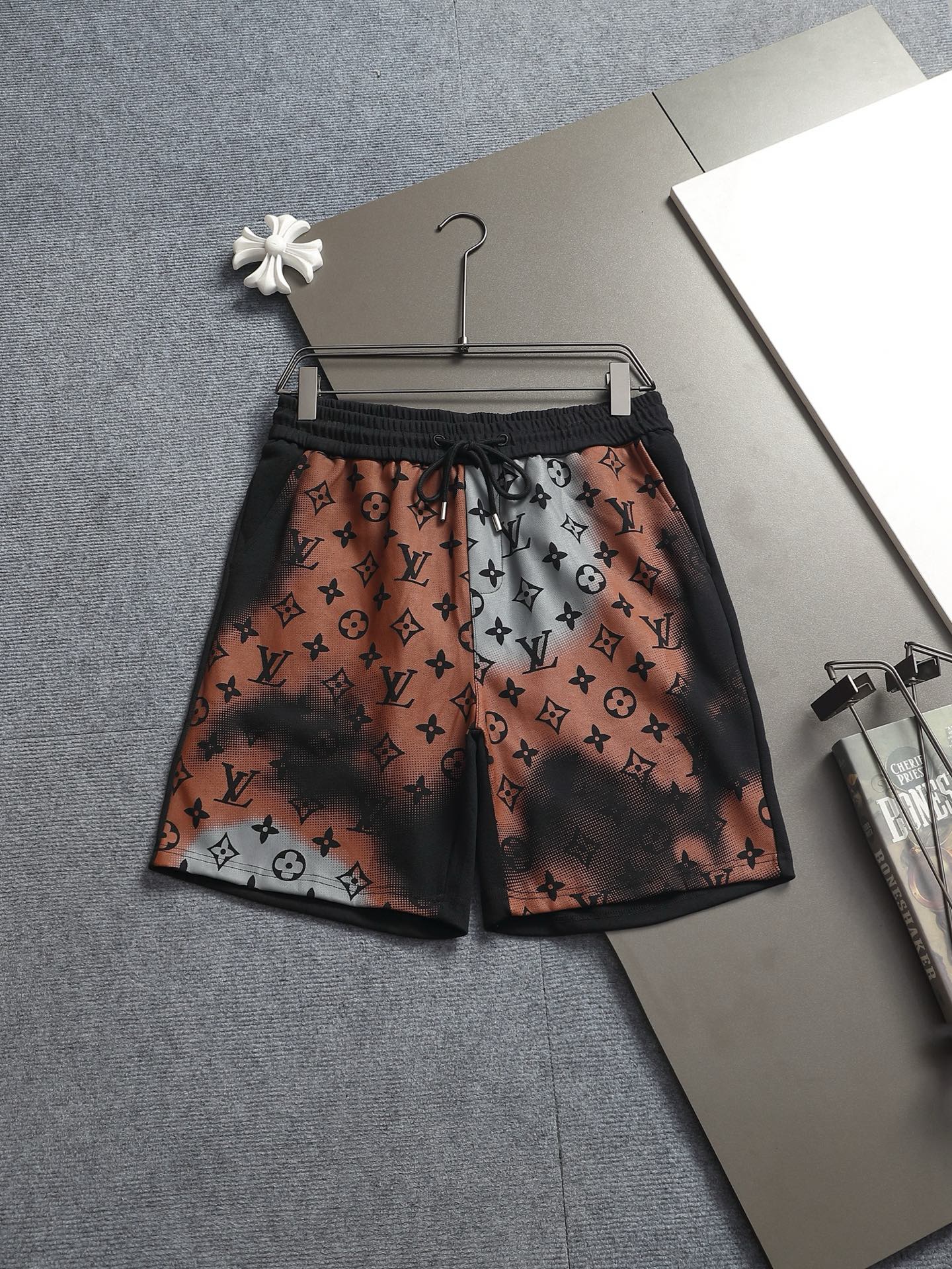 260415 New high-quality full-print design knitted casual shorts