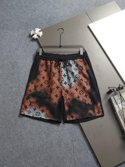260415 New high-quality full-print design knitted casual shorts