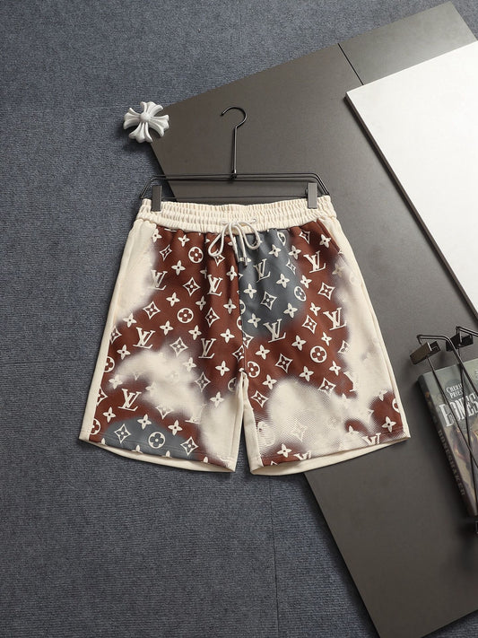 260415 New high-quality full-print design knitted casual shorts