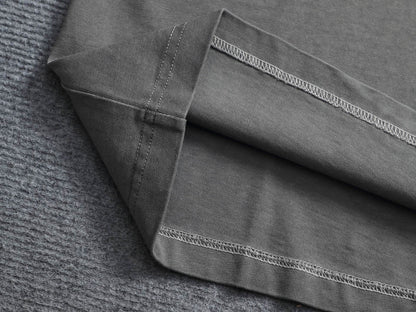 260415 New high-quality, high-grade embroidered and distressed T-shirt