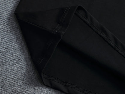 260415 New high-quality striped-neck simple T-shirt