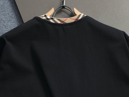 260415 New high-quality striped-neck simple T-shirt