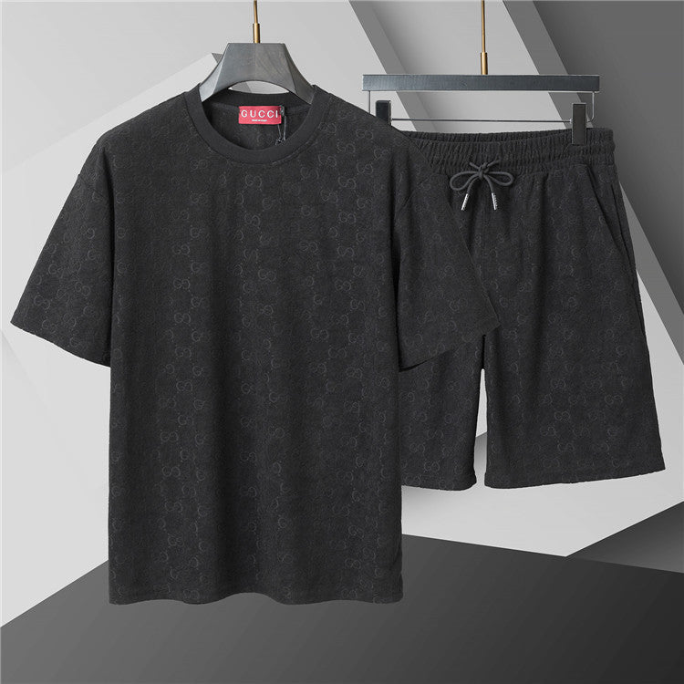 260415 New high-quality custom-made fabric casual shorts set