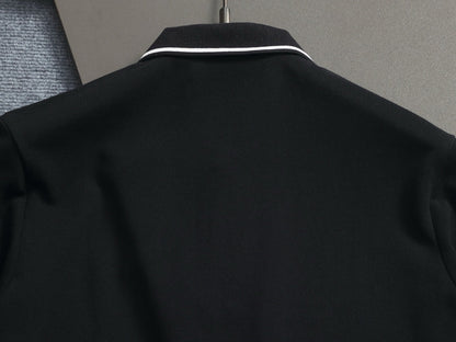 260415 New high-quality color-matched small icon polo shirt
