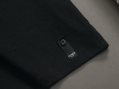 260415 New high-quality color-matched small icon polo shirt