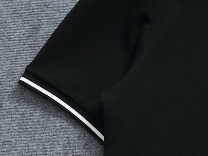260415 New high-quality color-matched small icon polo shirt
