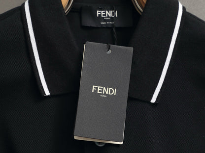 260415 New high-quality color-matched small icon polo shirt